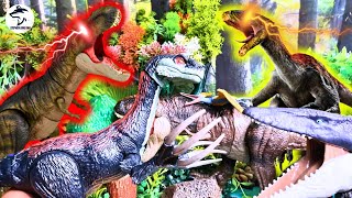 HUGE Dinosaur Jurassic World Jurassic period Cretaceous T Rex Indominus Rex Giganotosaurus amp MORE [upl. by Neirad]