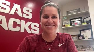 Courtney Deifel previews Arkansas Softballs fall schedule [upl. by Alyahsat]