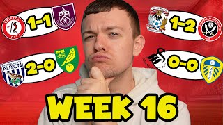 My Championship Week 16 Score Predictions [upl. by Jean]