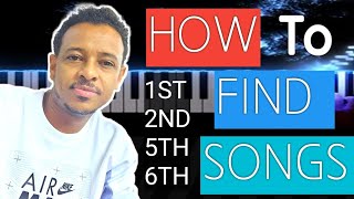 How to find 1st2nd5th6th Songs አዲስ የ ኪቦርድ ትምህርት [upl. by Retsim177]