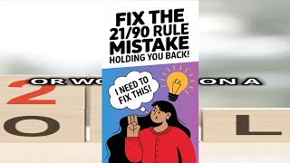 WANT LASTING HABITS Fix the 2190 Rule Mistake Holding You Back [upl. by Azilem736]