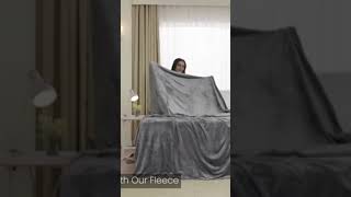 Bedsure Fleece Bed Blankets Queen Size Grey [upl. by Aihtak850]