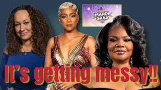 Tiffany Haddish responds to Monique Rachel Dolezal fired from job Mardi Gras 2024 [upl. by Llimaj]