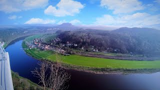 BASTEI Aussichtsplattform  Touristenattraktion in der SÄCHSISCHEN SCHWEIZ  ELBSANDSTEINGEBIRGE [upl. by Dwane]