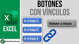 Crear botones con vínculos en Excel 🔗 [upl. by Liddle803]