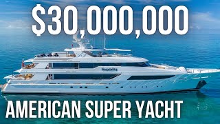 Touring a 30000000 American Built SuperYacht  Westport 164 [upl. by Aenneea143]