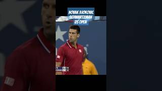 Novak Djokovic  Schwartzman Amazing Point Us Open [upl. by Dionisio]