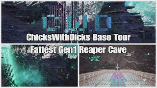 Ark Unofficial Ps5  CWD Base Tour  Fattest Reaper Cave on Ark  SHARK PvP [upl. by Nelyk503]