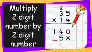 Maths  Multiply Two Digit Number by a Two Digit Number  English [upl. by Inverson536]