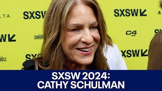 Cathy Schulman SXSW quotThe Idea of Youquot red carpet interview  FOX 7 Austin [upl. by Llerot]