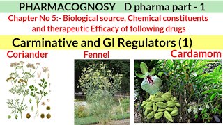 pharmacognosycarminativeD pharma part 1 [upl. by Eynttirb]