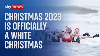 Christmas 2023 officially declared a white Christmas [upl. by Hackathorn341]