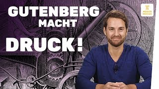 Johannes Gutenberg  Erfinder des Buchdrucks Geschichte einfach erklärt [upl. by Hedaza35]