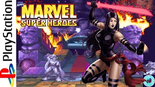 Marvel Super Heroes 1995 PS1 44 HD quotPSYLOCKEquot RETRO GAMEPLAY [upl. by Arteid]