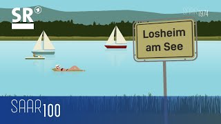 1974 Der Losheimer Stausee wird eröffnet  neue Touristenattraktion im Saarland [upl. by Enialehs]