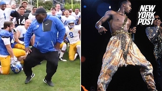 This college football coach used to dance for MC Hammer  New York Post [upl. by Ahtreb]