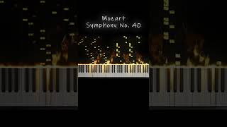 Mozart  Symphony No 40 pianotutorial piano pianocover [upl. by Wilscam]