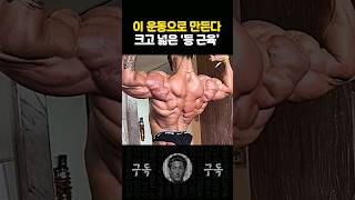 두껍고 넓은 등근육을 만드는 최고의 운동 [upl. by Oribel]