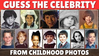 Guess the Celebrity from Their Childhood Picture  Fun Quiz [upl. by Lednek]