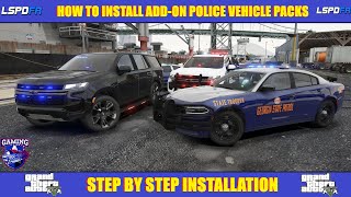 How To Install AddOn Police Vehicle Packs amp ELS  LSPDFR  GTA5 [upl. by Jarlath]