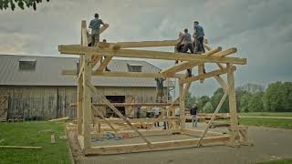 Northmen Guilds Carpentry Course  Rising The Timber Frame [upl. by Kcyrred973]