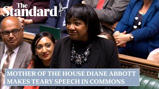 Diane Abbott makes teary ‘Mother of the House’ speech after winning fight to be an MP [upl. by Sybil]