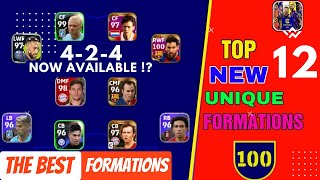 Top 12 Unique Formations in efootball 23  Updated 424 4222 4132  Best formations in efootball 23 [upl. by Olney]