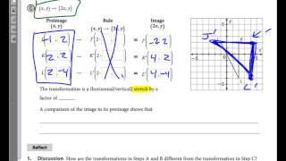 Geometry NOTES 13 Representing And Describing Transformations Part 1 [upl. by Nosam]