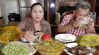 Vlog 1522 Rice field crabs khmer sour soup with winter melon [upl. by Nnylharas]