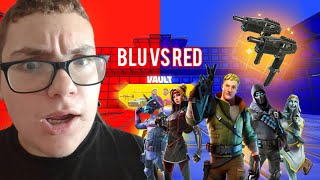 Fortnite BLU vs RED con tanti pirla [upl. by Blodget]