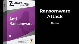 ZoneAlarm AntiRansomware Attack  Demo [upl. by Brezin489]