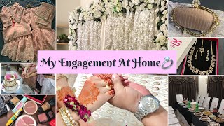 My Engagement at Home Shopping Dress Jewellery heels arrangements menu [upl. by Vivle377]