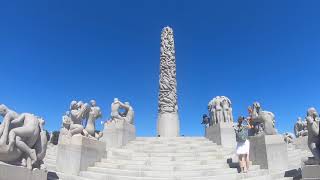 Vigeland Sculpture Park Oslo Norway [upl. by Nelehyram472]