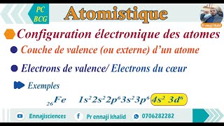 Couche de valence et électrons de valence et de cœur [upl. by Mae]