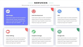 services section HTML CSS bootstrap 5  Fully Responsive  JC Design [upl. by Neelyar]