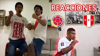 Colombia 0  1 Perú  REACCIÓN de PERUANOS  Eliminatorias QATAR 2022 [upl. by Saucy]