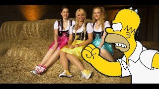 Homer Simpson VS Zpívající němky [upl. by Annazor]