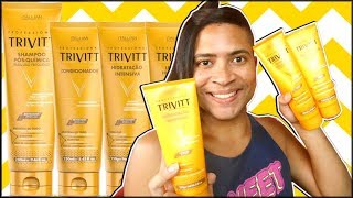 RESENHA  HIDRATAÇÃO INTENSIVA TRIVITT  KIT MANUTENÇÃO ITALLIAN HAIRTECH [upl. by Ahseina]