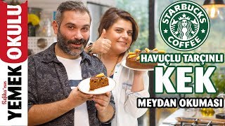 Starbucks Havuçlu Kek Challenge Meydan Okuması  Havuçlu Tarçınlı Kek Tarifi [upl. by Annam]