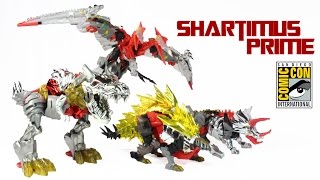 Transformers 4 Dinobots SDCC 2014 PopUp Autobot Headquarters Set Exclusive Toy Action Figure Review [upl. by Batista]