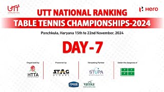 Day7 T1  Evening  UTT National Ranking Table Tennis Championship24 Panchkula  Powered by STUPA [upl. by Nemracledairam]