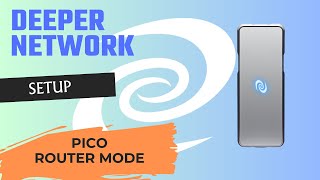 Pico Setup  Router Mode [upl. by Yllehs454]