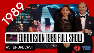 EUROVISION SONG CONTEST 1989 FULL SHOW AS BROADCAST LAUSANNE SWITZERLAND SRG SSRTSR [upl. by Rodman98]