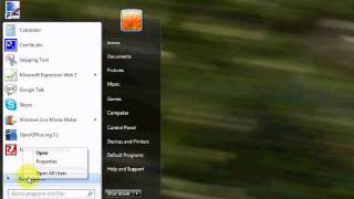 How to Open the Start Menu Folder in Windows 7 [upl. by Aneerb]