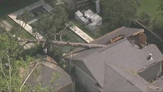 Aerial tour of destruction caused by Beryl across Houston [upl. by Olivero]