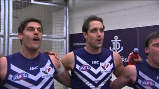 Fremantle sing the team song Rd 22 2012 [upl. by Elatan]