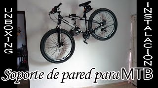 Soporte de pared para colgar bicicleta doble gancho resistente [upl. by Caprice]