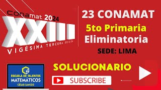 CONAMAT ELIMINATORIA 2024  5TO PRIM  LIMA [upl. by Anitnas]