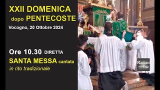 🔴 Diretta Santa Messa XXII Domenica dopo Pentecoste in rito tradizionale  Vocogno 20102024 [upl. by Onibla]