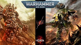 World Eaters Vs Imperial Knights Warhammer 40k 2000 Point Battle Report [upl. by Airoled]